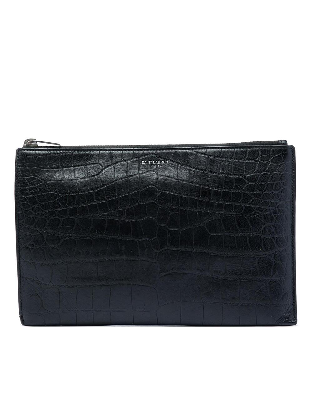Saint Laurent Croc Embossed Leather #359557S53B